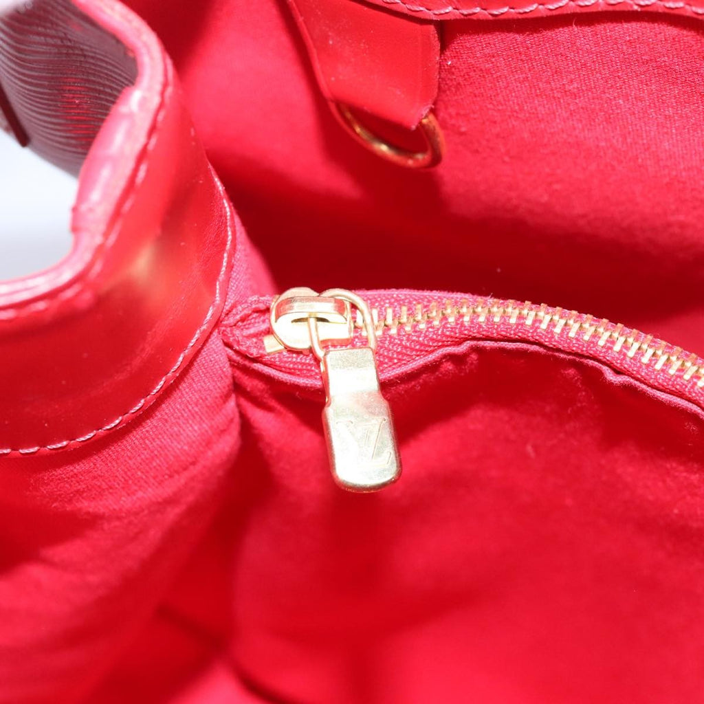 Louis Vuitton Mandara Handbag Epi Leather Red Leather Shoulder Bag Bag (Pre-Owned)
