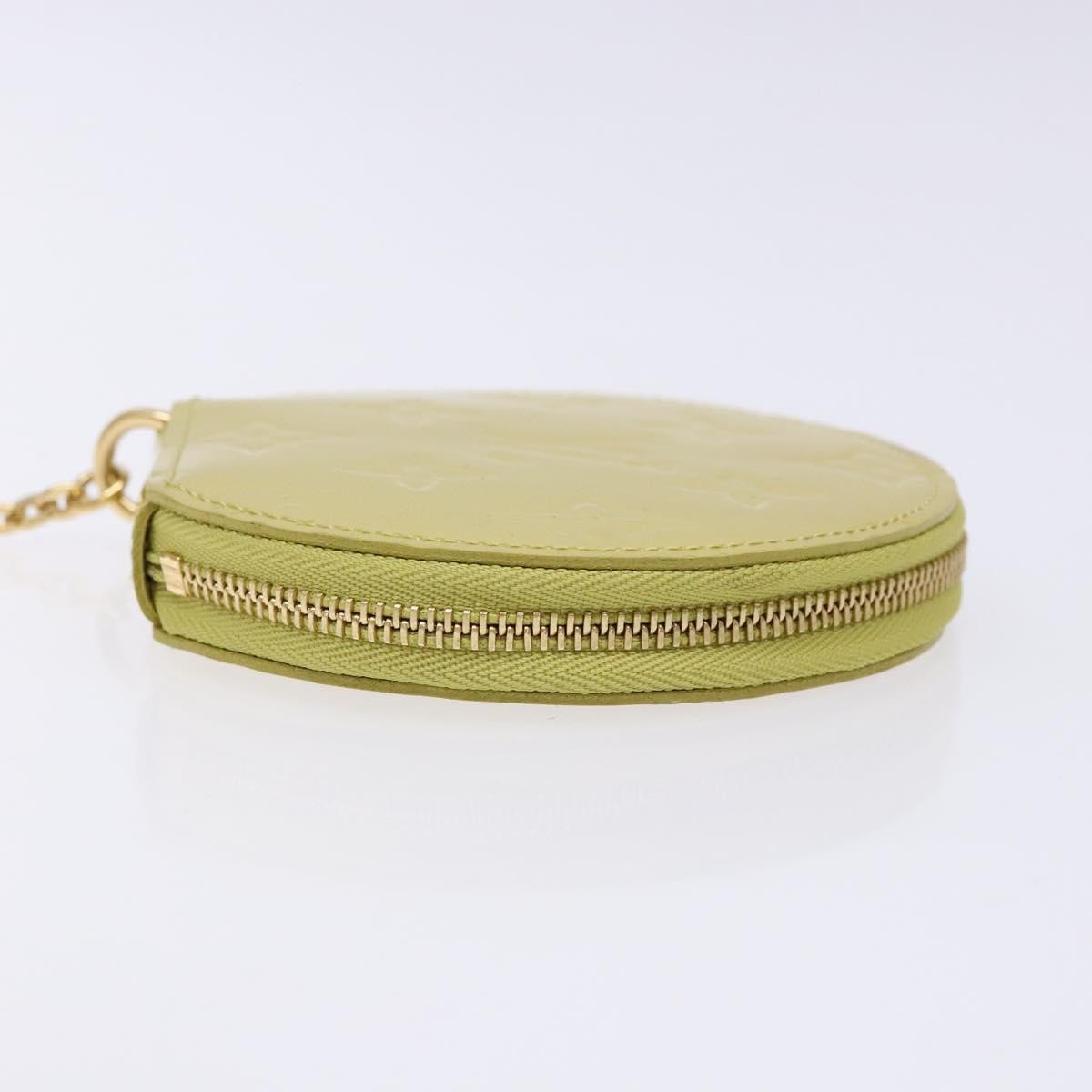 Louis Vuitton Boite Chapeau Coin Purse Monogram Vernis Beige Patent_Leather Wallets Accessory (Pre-Owned)