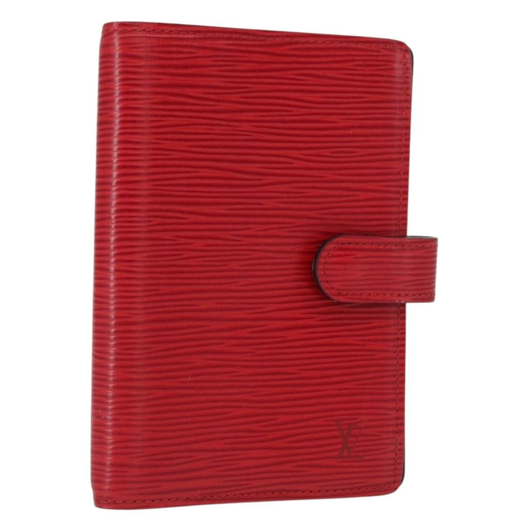 Louis Vuitton Agenda Cover Epi Leather Red Leather Wallets Accessory (Pre-Owned)