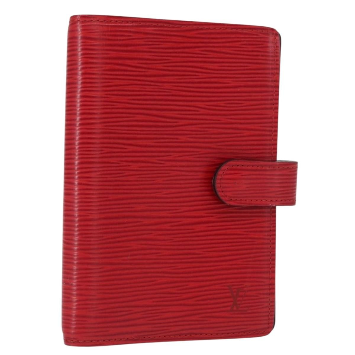 Louis Vuitton Agenda Cover Epi Leather Red Leather Wallets Accessory (Pre-Owned)