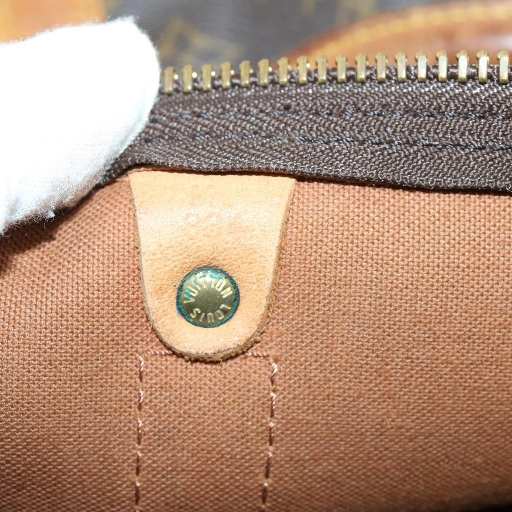 Louis Vuitton Keepall Bag Monogram Canvas Brown Canvas Travel Bag Bag (Pre-Owned)