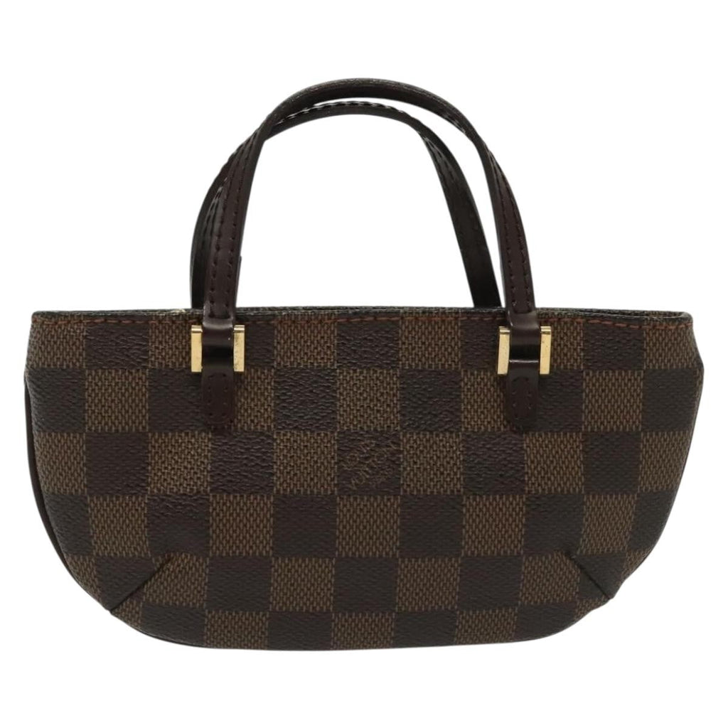 Louis Vuitton Manosque Pochette Damier Brown Canvas Clutche & Pouche Bag (Pre-Owned)