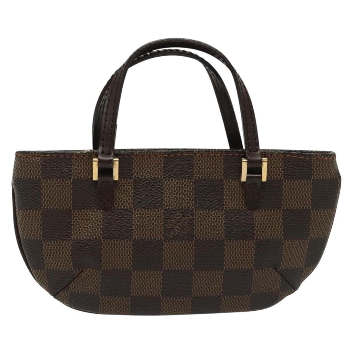 Louis Vuitton Manosque Pochette Damier Brown Canvas Clutche & Pouche Bag (Pre-Owned)