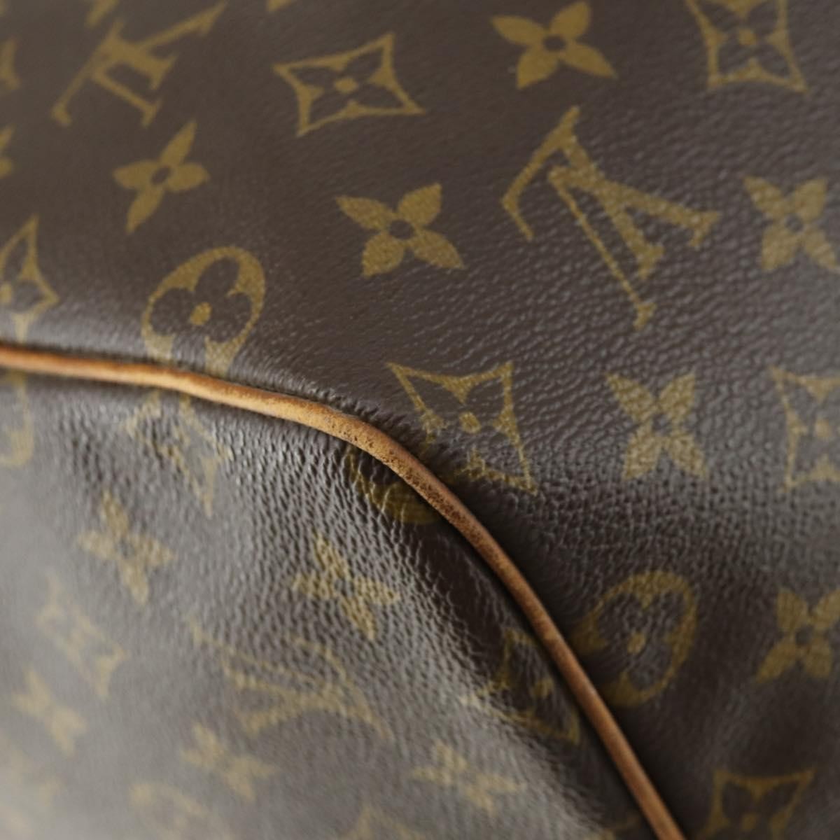 Louis Vuitton Keepall Bag Monogram Canvas Brown Canvas Travel Bag Bag (Pre-Owned)