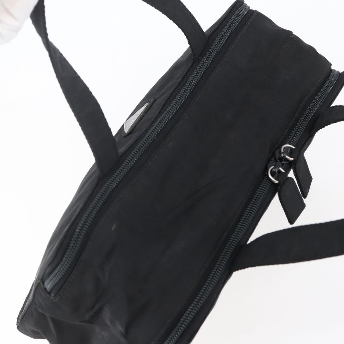 Prada Vintage Handbag Tessuto Black Nylon Handbag (Pre-Owned)