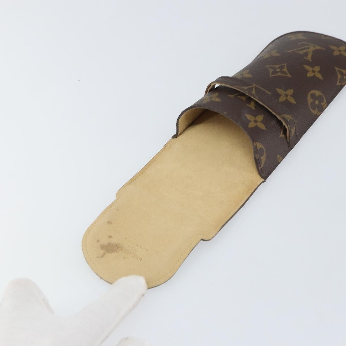 Louis Vuitton Etui À Stylo Canvas Brown Canvas Clutche & Pouche Bag (Pre-Owned)