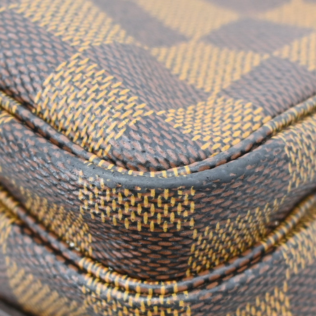 Louis Vuitton Naviglio Handbag Damier Brown Canvas Shoulder Bag Bag (Pre-Owned)