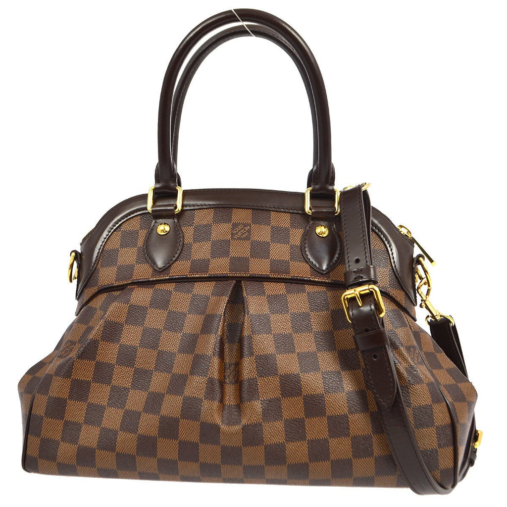 Louis Vuitton Trevi Handbag Damier Brown Canvas Handbag (Pre-Owned)
