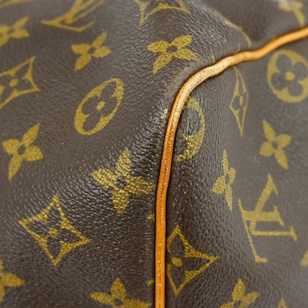 Louis Vuitton Keepall Bag Monogram Canvas Brown Canvas Travel Bag Bag (Pre-Owned)