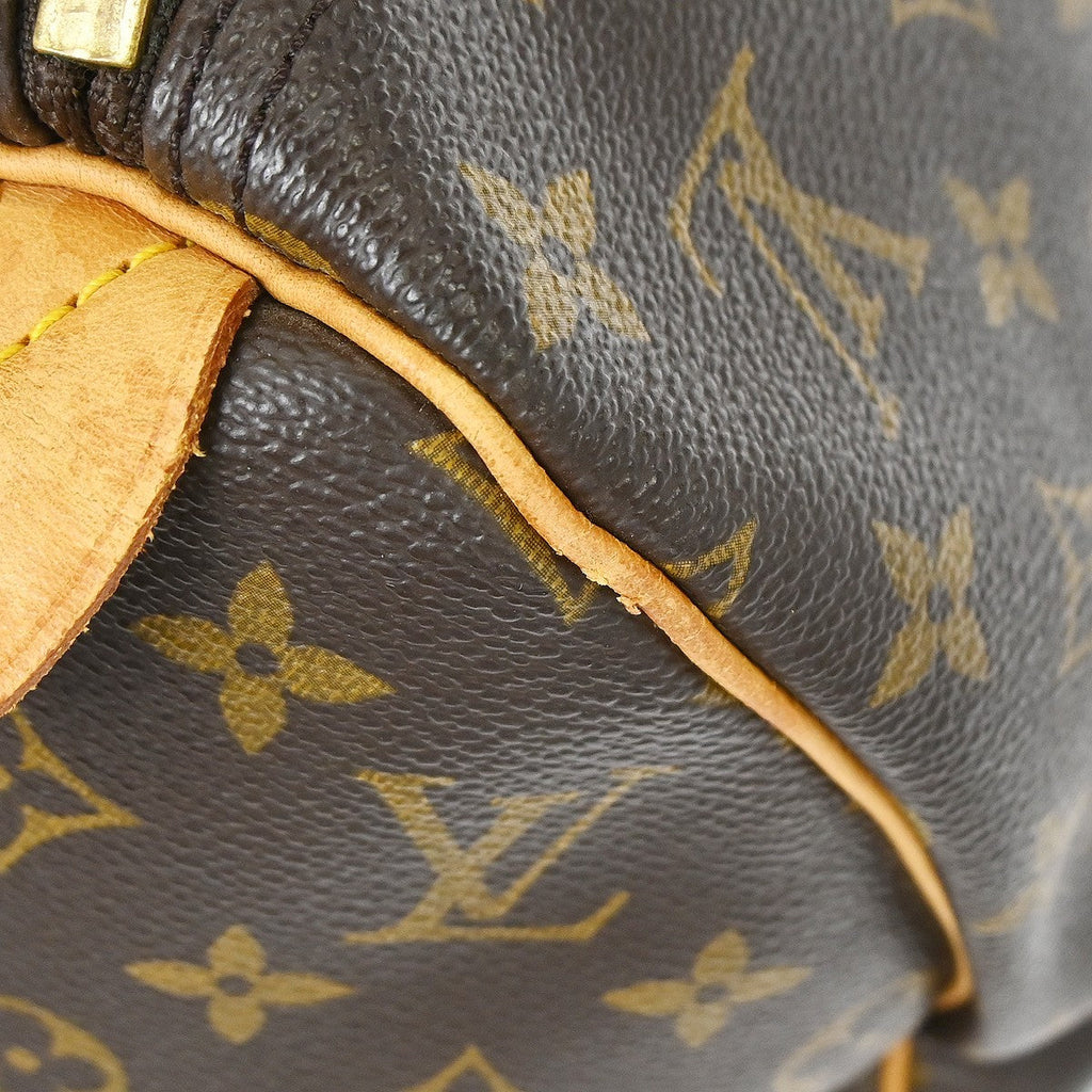 Louis Vuitton Keepall Bag Monogram Canvas Brown Canvas Travel Bag Bag (Pre-Owned)