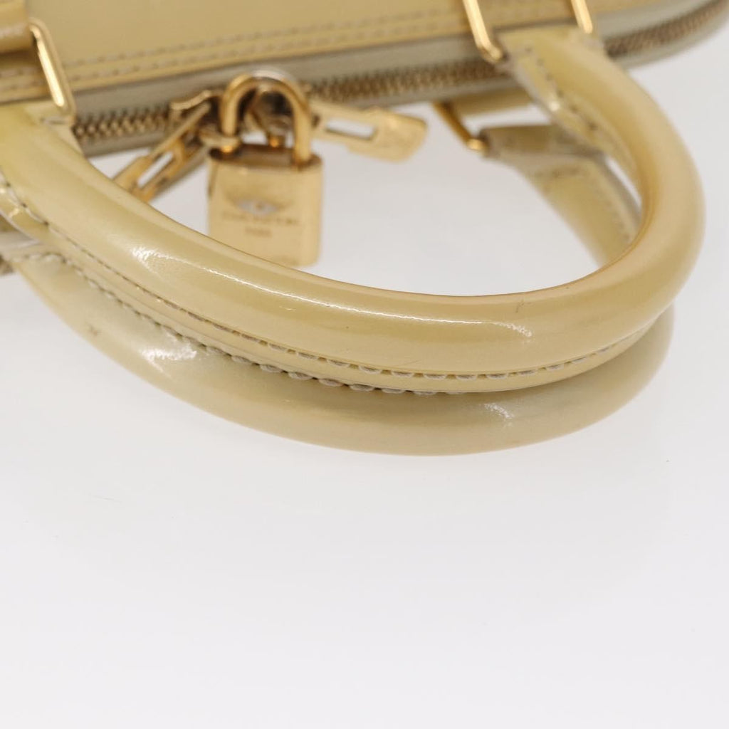 Louis Vuitton Alma Handbag Patent Leather Beige Patent_Leather Handbag (Pre-Owned)