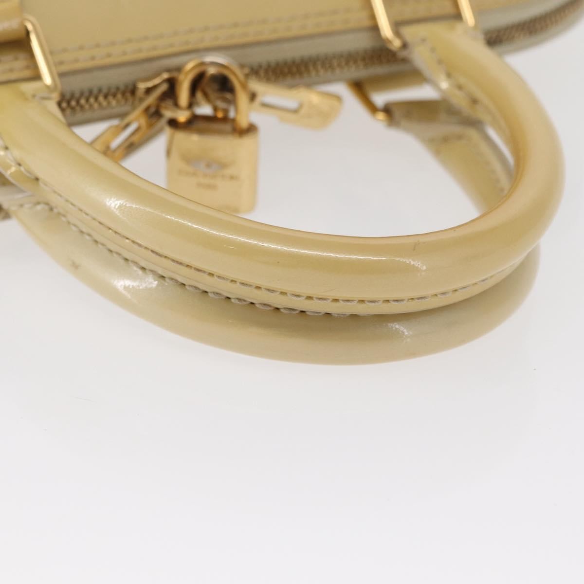 Louis Vuitton Alma Handbag Patent Leather Beige Patent_Leather Handbag (Pre-Owned)