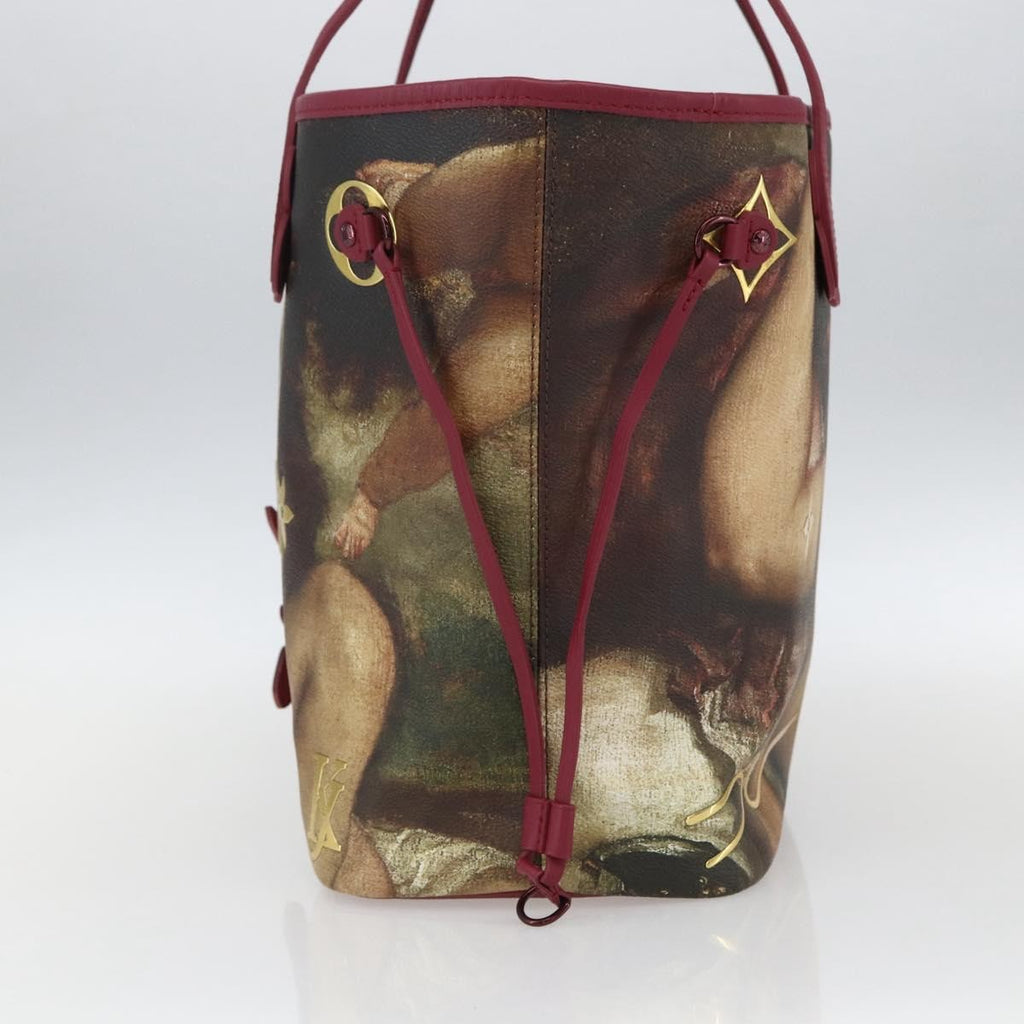 Louis Vuitton Neverfull Nm Tote Limited Edition Jeff Koons Titian Print Canvas Multicolour Canvas Tote Bag Bag (Pre-Owned)