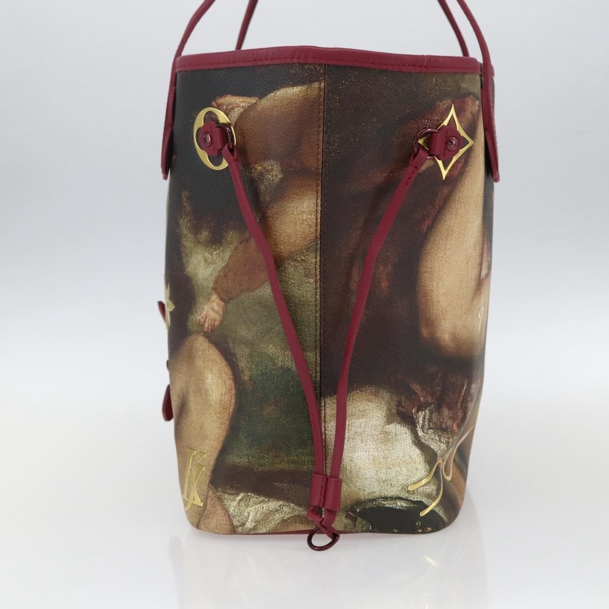 Louis Vuitton Neverfull Nm Tote Limited Edition Jeff Koons Titian Print Canvas Multicolour Canvas Tote Bag Bag (Pre-Owned)