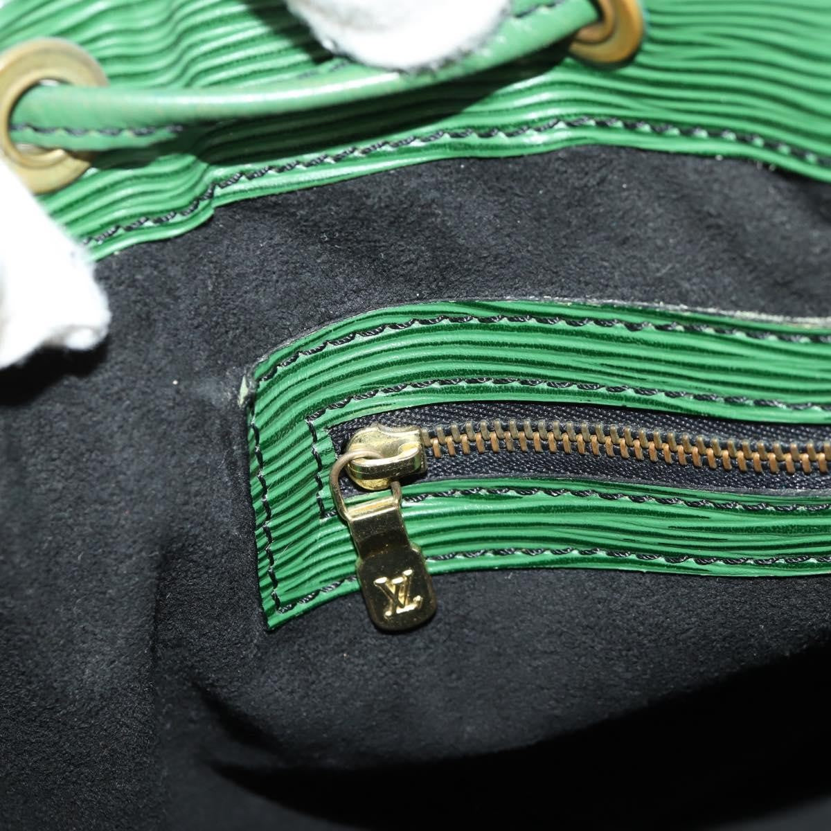 Louis Vuitton Petit Noe Handbag Epi Leather Green Leather Shoulder Bag Bag (Pre-Owned)