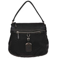Prada Vintage Shoulder Bag Nylon And Leather Black Nylon Shoulder Bag Bag (Pre-Owned)