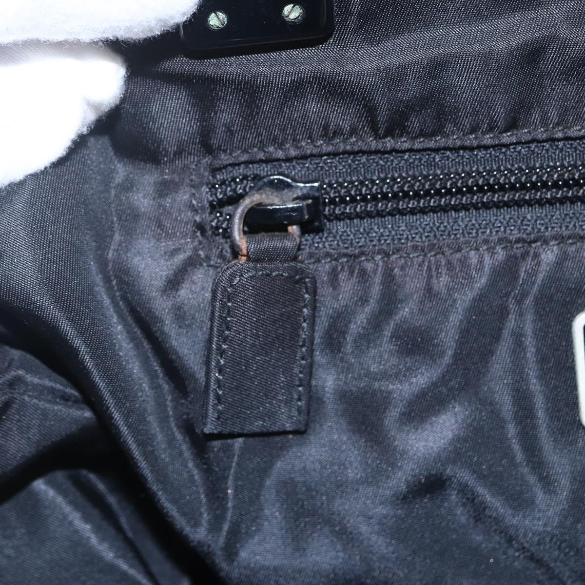 Prada Vintage Handbag Tessuto Black Nylon Handbag (Pre-Owned)