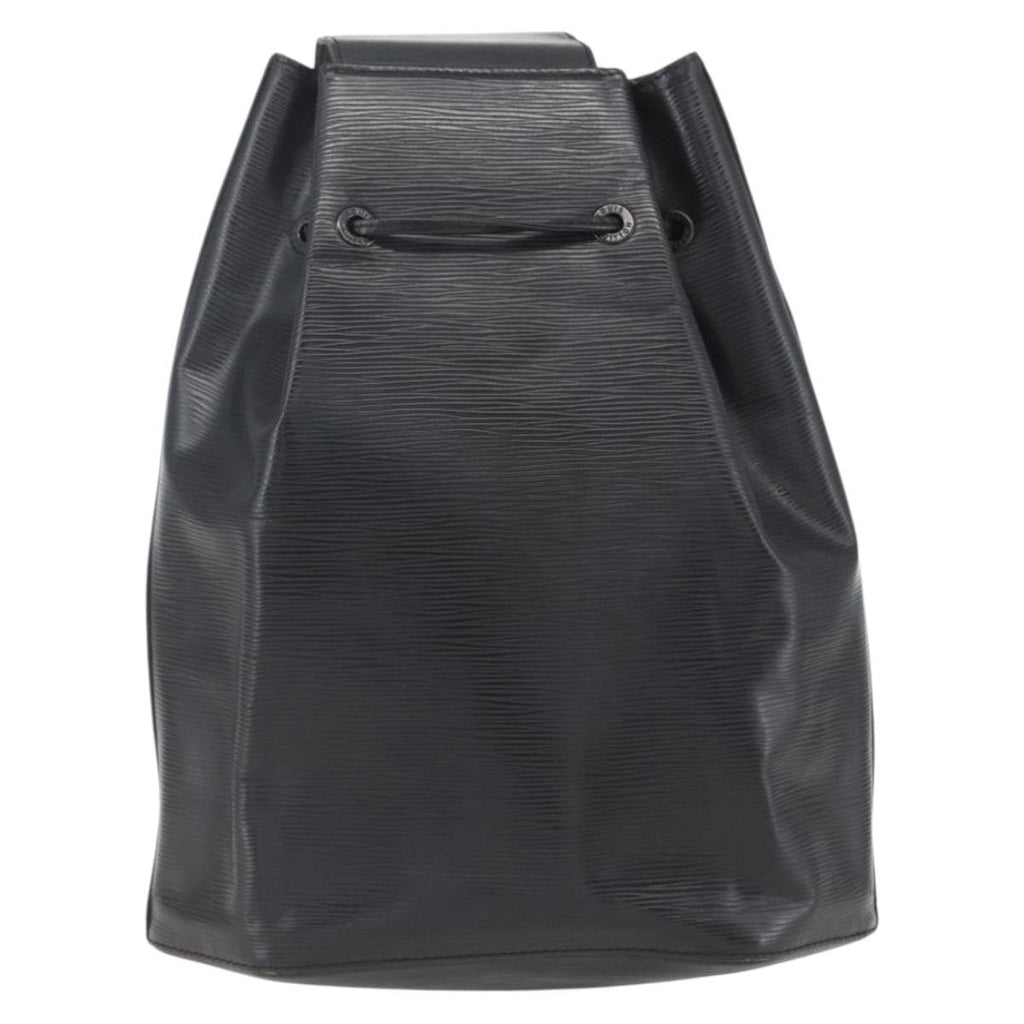 Louis Vuitton Sac A Dos Drawstring Backpack Epi Leather Black Leather Backpack Bag (Pre-Owned)