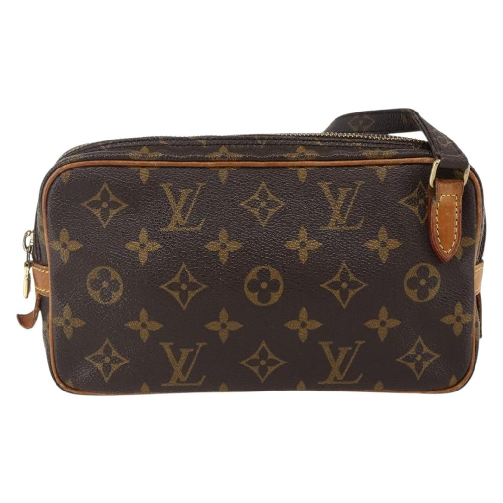 Louis Vuitton Pochette Marly Bandouliere Bag Monogram Canvas Brown Canvas Shoulder Bag Bag (Pre-Owned)