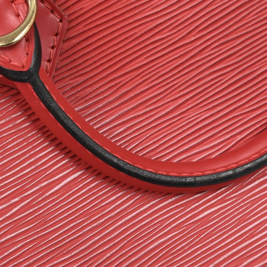 Louis Vuitton Alma Handbag Epi Leather Red Leather Handbag (Pre-Owned)