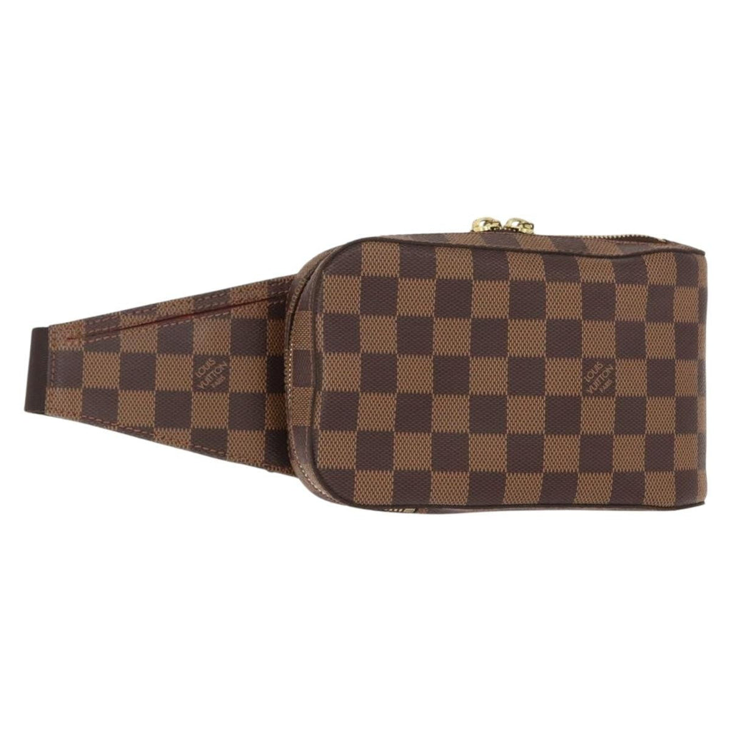 Louis Vuitton Geronimos Waist Bag Damier Brown Canvas Shoulder Bag Bag (Pre-Owned)