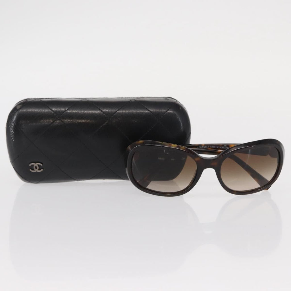 Chanel Logo Cc Sunglasses Plastic Brown Plastic Sunglasse Accessory (Pre-Owned)