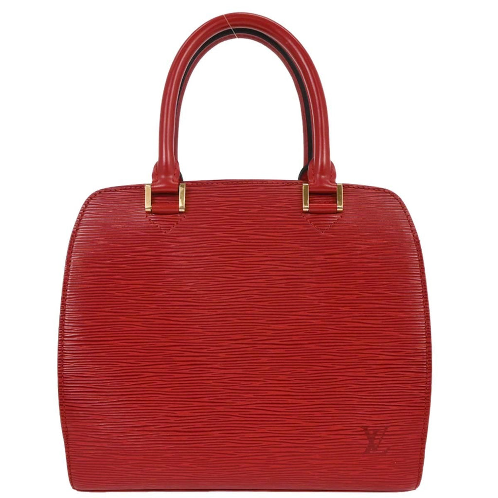 Louis Vuitton Pont Neuf Handbag Epi Leather Red Leather Handbag (Pre-Owned)
