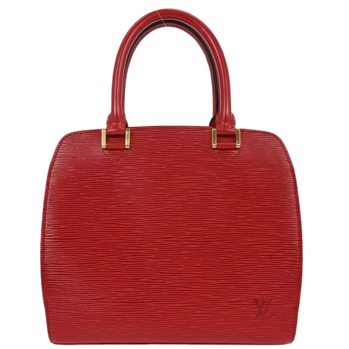 Louis Vuitton Pont Neuf Handbag Epi Leather Red Leather Handbag (Pre-Owned)