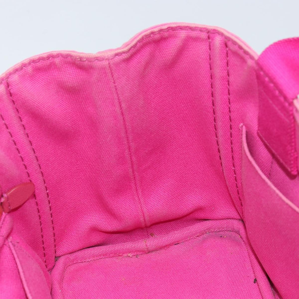 Prada Canapa Tote Canvas Pink Canvas Tote Bag Bag (Pre-Owned)