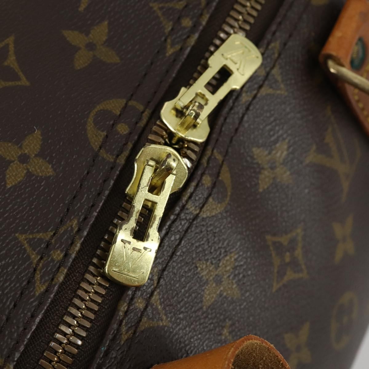 Louis Vuitton Keepall Bag Monogram Canvas Brown Canvas Travel Bag Bag (Pre-Owned)