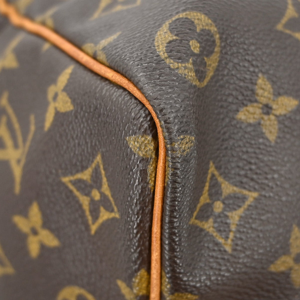 Louis Vuitton Keepall Bag Monogram Canvas Brown Canvas Travel Bag Bag (Pre-Owned)