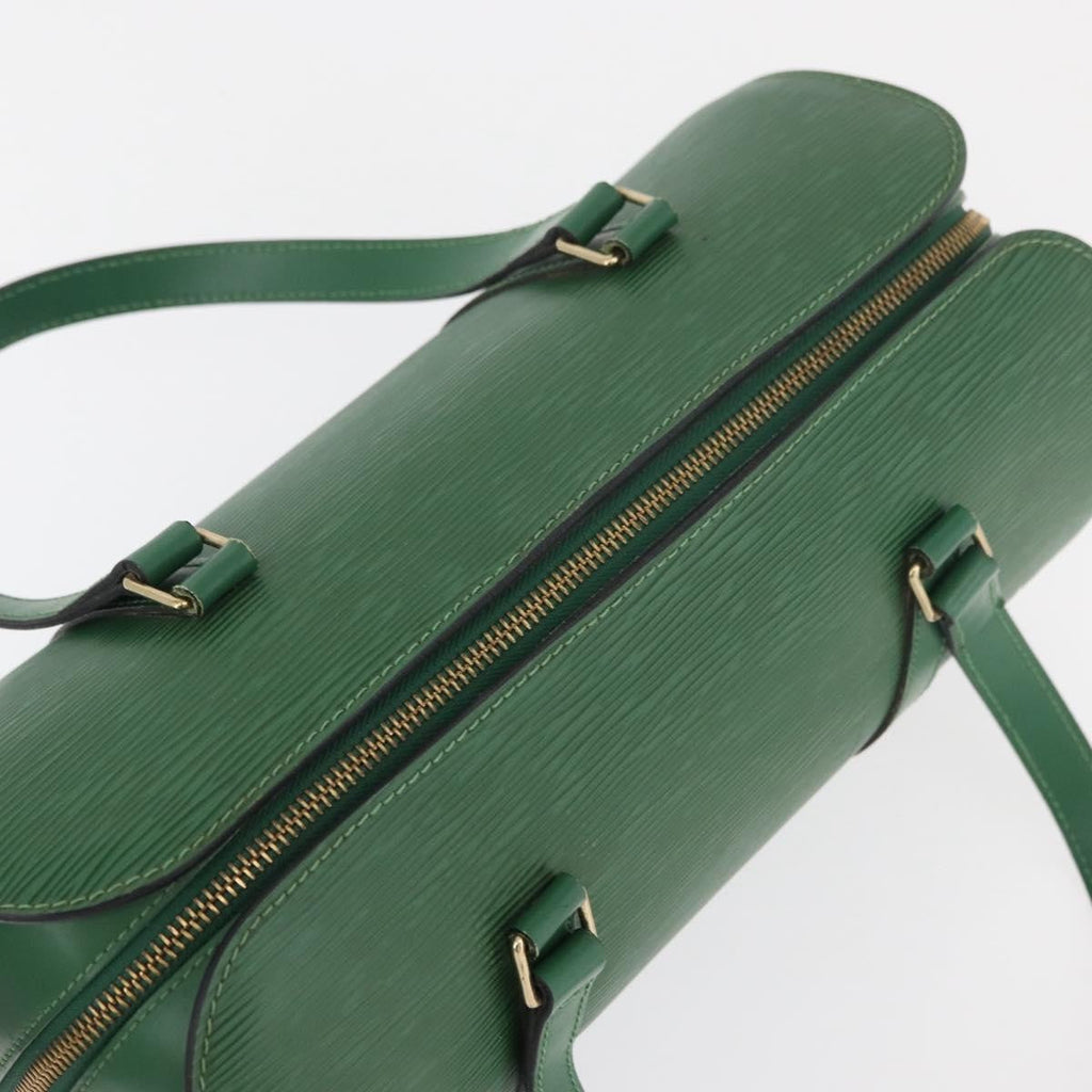 Louis Vuitton Soufflot Handbag Epi Leather Green Leather Handbag (Pre-Owned)