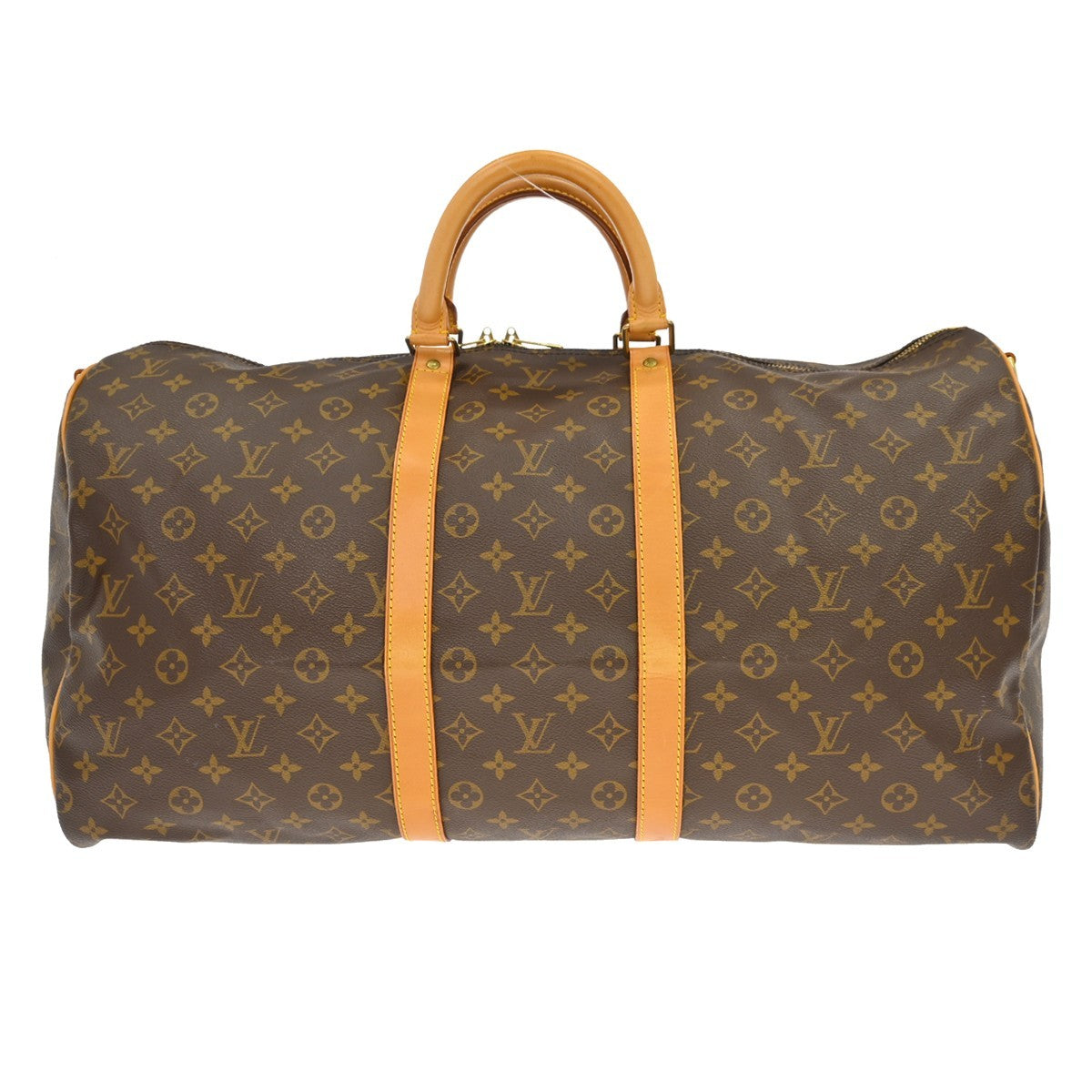 Louis Vuitton Keepall Bag Monogram Canvas Brown Canvas Travel Bag Bag (Pre-Owned)
