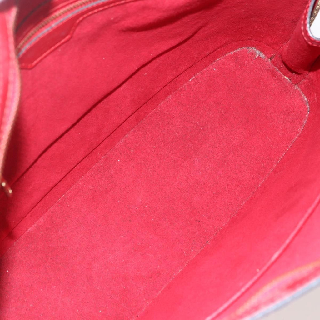 Louis Vuitton Lussac Handbag Epi Leather Red Leather Shoulder Bag Bag (Pre-Owned)