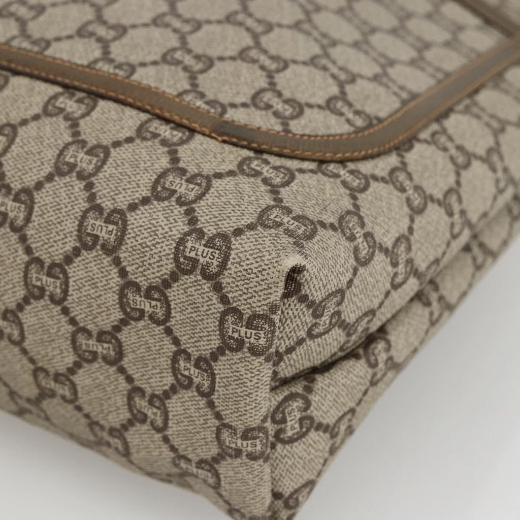 Gucci Ophidia Front Pocket Shopper Tote Gg Coated Canvas Beige Canvas Tote Bag Bag (Pre-Owned)