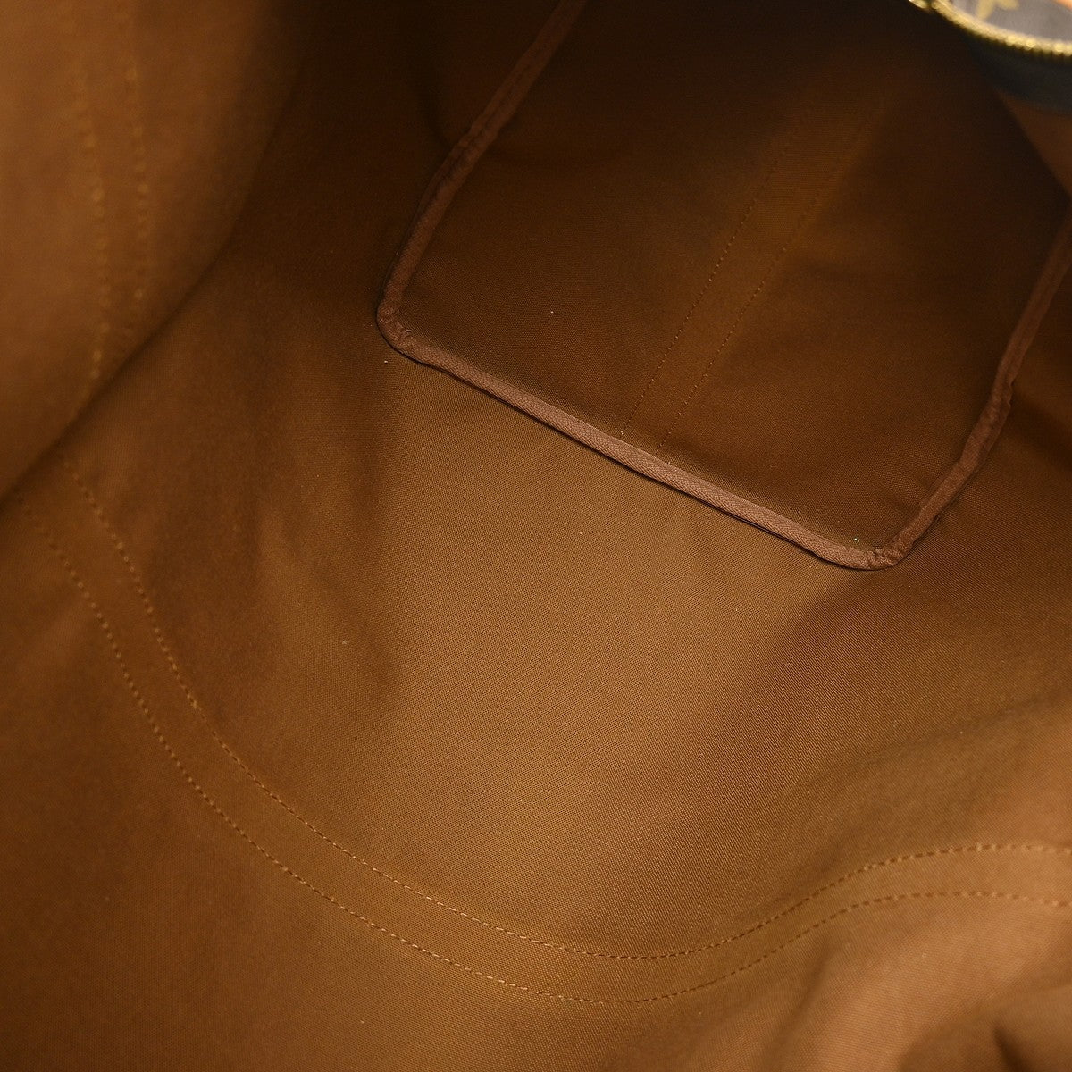 Louis Vuitton Keepall Bag Monogram Canvas Brown Canvas Travel Bag Bag (Pre-Owned)