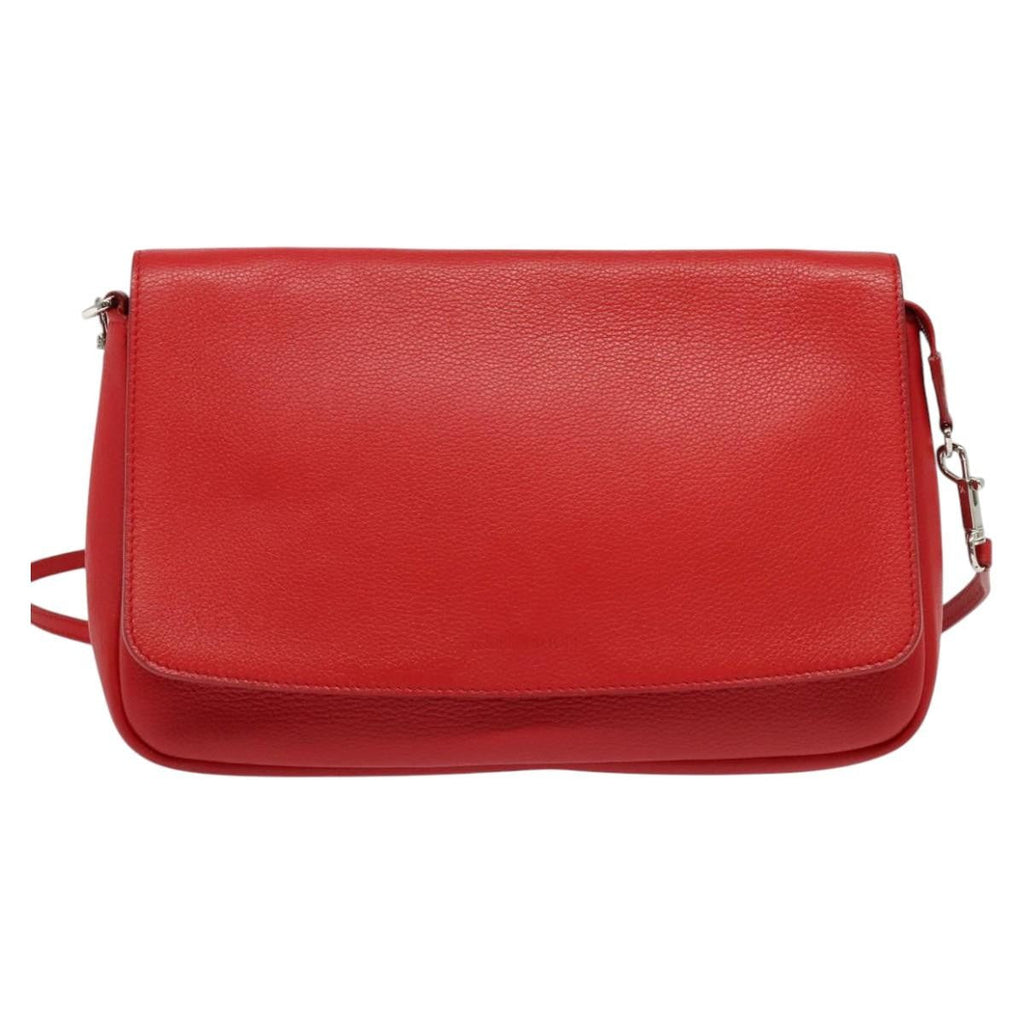 Louis Vuitton Essential Cuir Boheme Handbag Leather Red Leather Shoulder Bag Bag (Pre-Owned)
