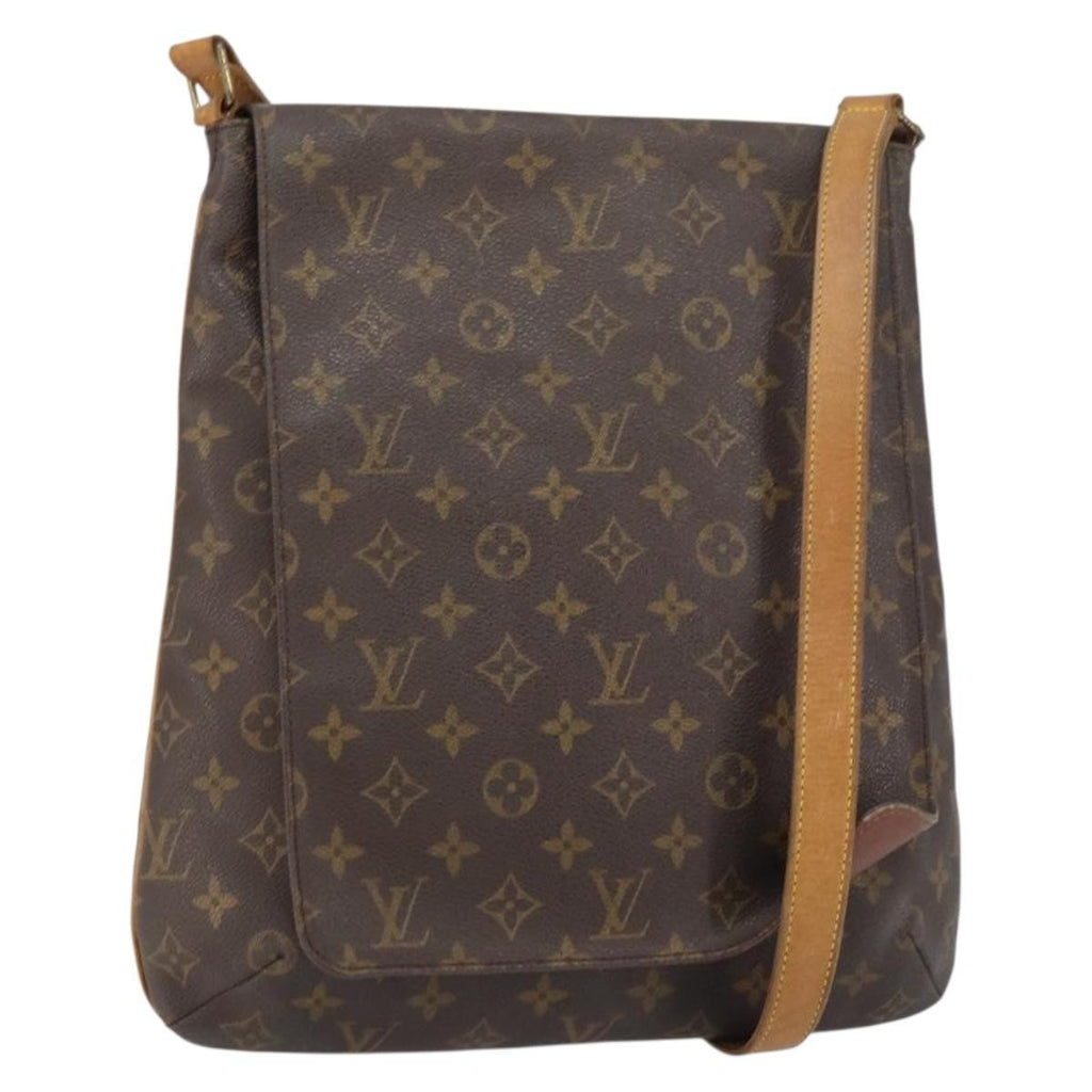 Louis Vuitton Musette Salsa Handbag Monogram Canvas Brown Canvas Shoulder Bag Bag (Pre-Owned)