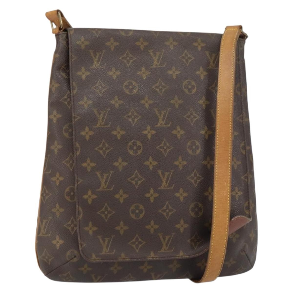 Louis Vuitton Musette Salsa Handbag Monogram Canvas Brown Canvas Shoulder Bag Bag (Pre-Owned)