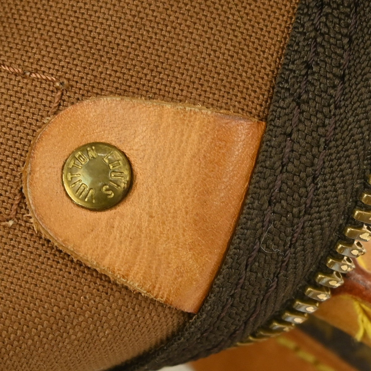 Louis Vuitton Keepall Bag Monogram Canvas Brown Canvas Travel Bag Bag (Pre-Owned)