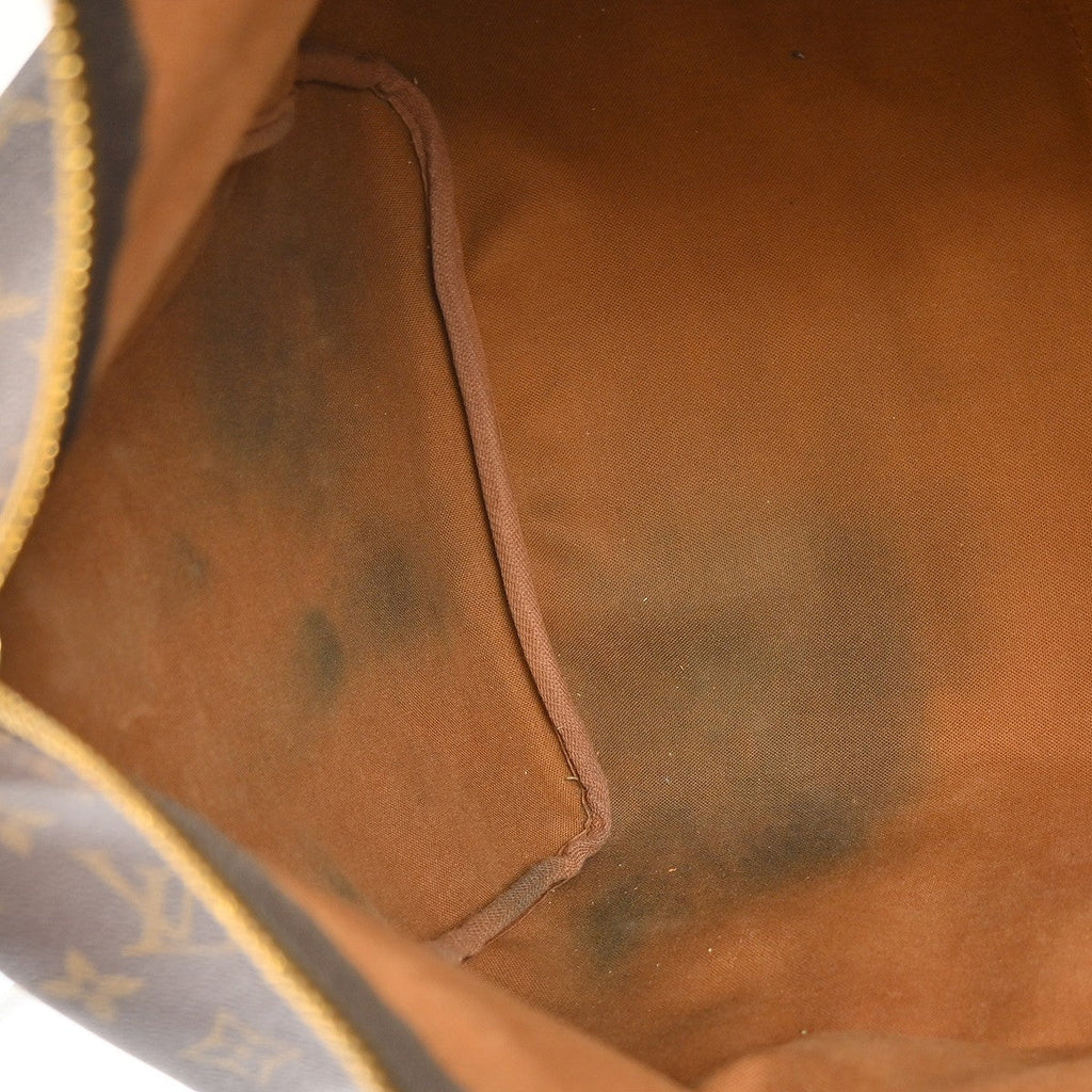 Louis Vuitton Keepall Bag Monogram Canvas Brown Canvas Travel Bag Bag (Pre-Owned)