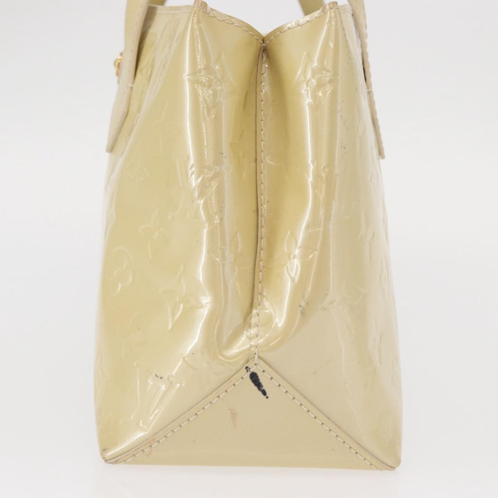 Louis Vuitton Wilshire Handbag Monogram Vernis Beige Patent_Leather Handbag (Pre-Owned)