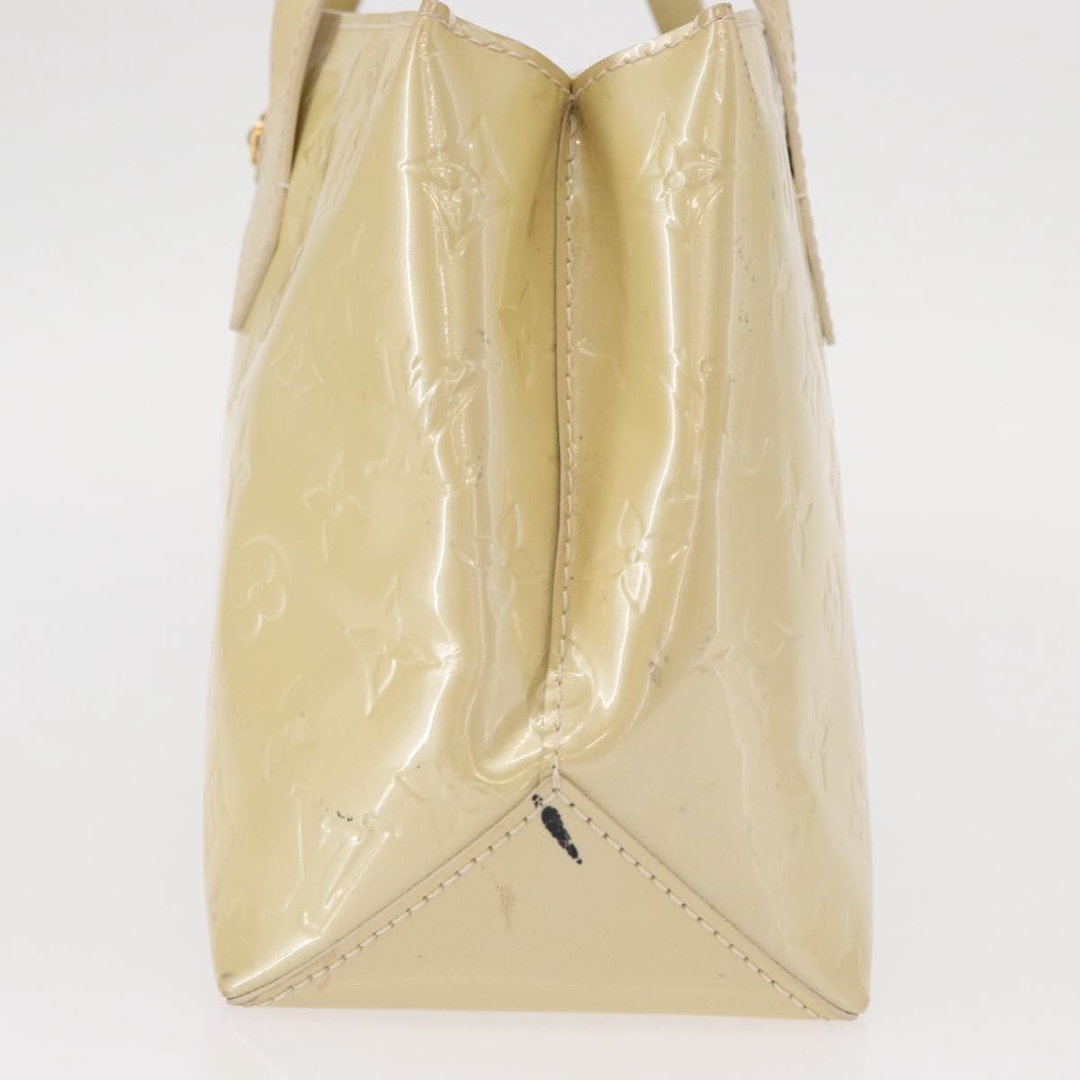 Louis Vuitton Wilshire Handbag Monogram Vernis Beige Patent_Leather Handbag (Pre-Owned)