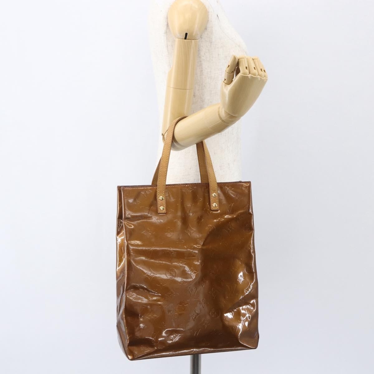 Louis Vuitton Reade Handbag Monogram Vernis Brown Patent_Leather Handbag (Pre-Owned)