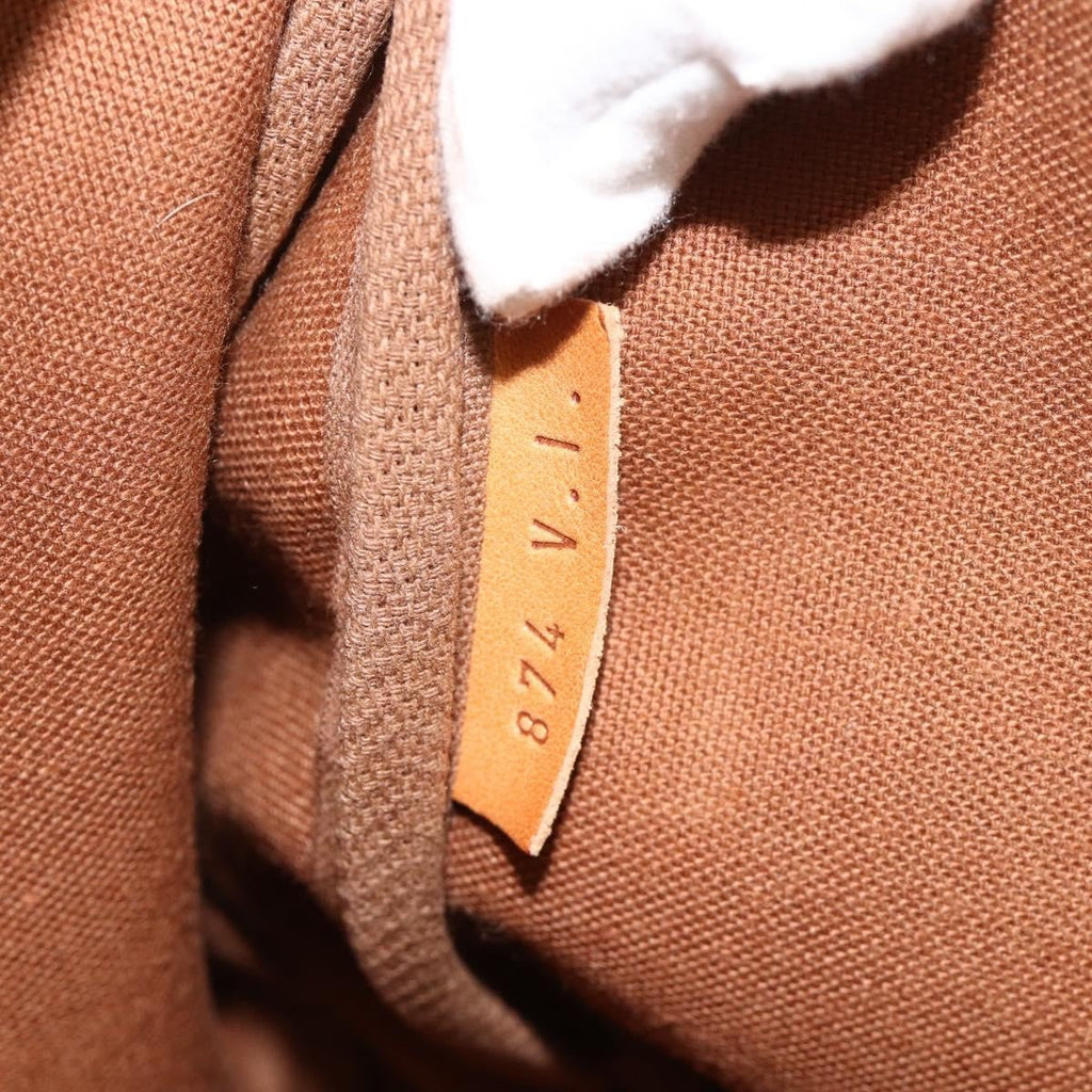 Louis Vuitton Saumur Handbag Monogram Canvas Brown Canvas Shoulder Bag Bag (Pre-Owned)