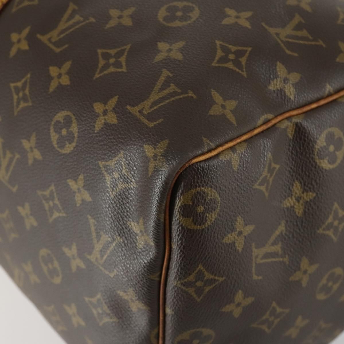 Louis Vuitton Keepall Bag Monogram Canvas Brown Canvas Travel Bag Bag (Pre-Owned)