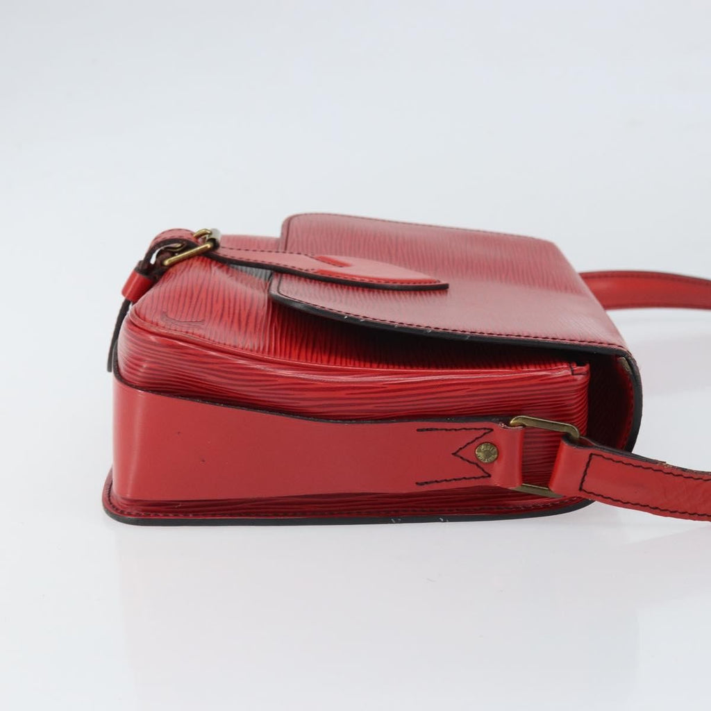 Louis Vuitton Cartouchiere Handbag Epi Leather Red Leather Shoulder Bag Bag (Pre-Owned)