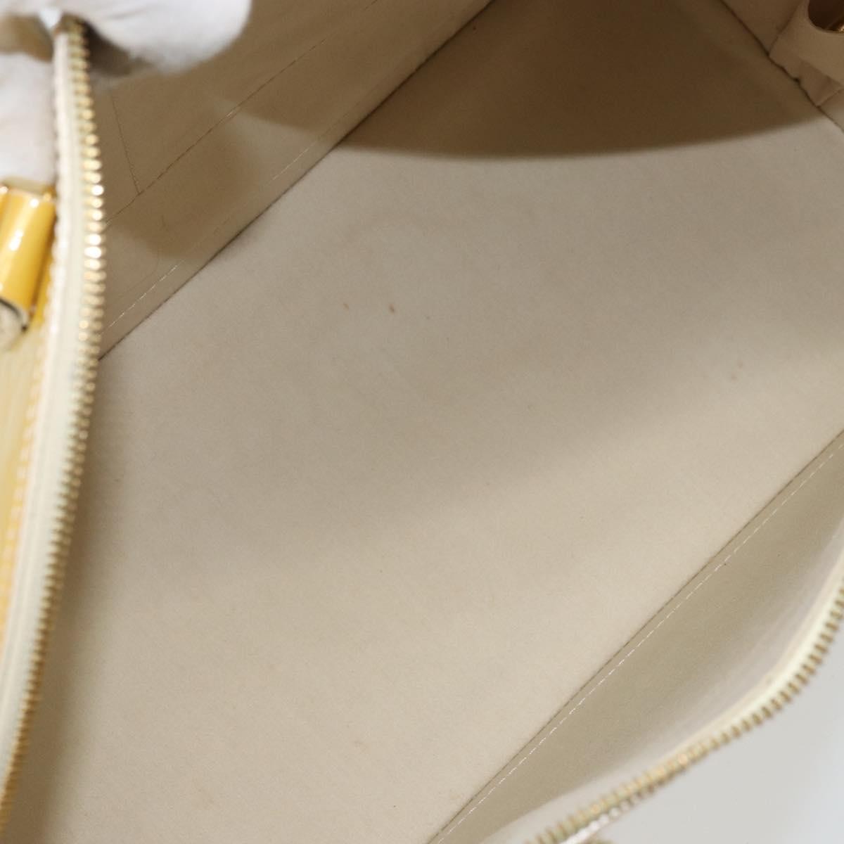 Louis Vuitton Alma Handbag Monogram Vernis Yellow Patent_Leather Handbag (Pre-Owned)