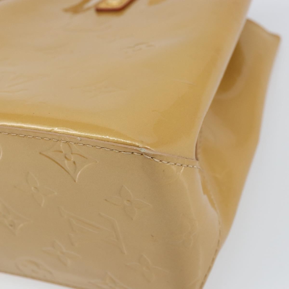 Louis Vuitton Reade Handbag Monogram Vernis Beige Patent_Leather Handbag (Pre-Owned)