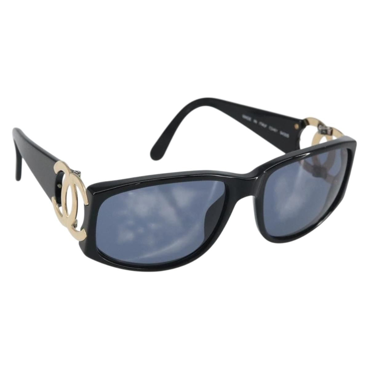Chanel Logo Cc Sunglasses Plastic Black Plastic Sunglasse Accessory (Pre-Owned)